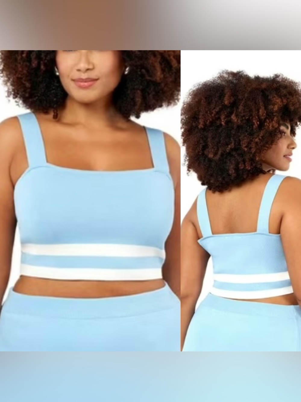 Edited by Remi Bader Women's Knit Tank Top Blue Size‎ 1X, 4X